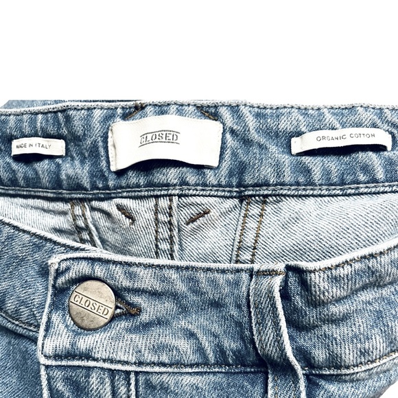 Closed Relaxed Fit Straight Leg High Rise Medium Blue Denim Jeans Womens Size 29 - Picture 9 of 14
